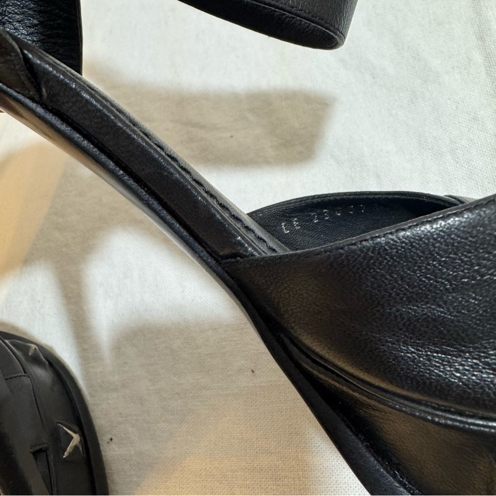 💯 Yves Saint Laurent Black Platform Heels w Straps Preloved ❌ FINAL PRICE - Picture 9 of 16